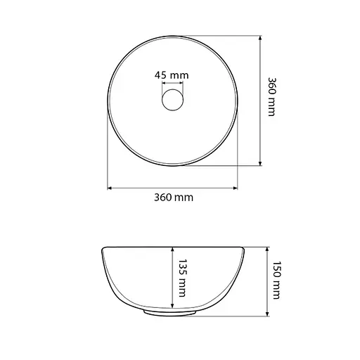 Умивальник VBI Amalfi white glossy накладний VBI-013402, Білий - фото 3