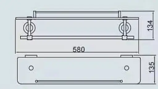 Полка с держателем для полотенец Gappo G1807-4 - фото 6