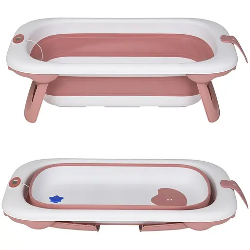 Дитяча ванночка El Camino Me 1106 T-Control Pink з електронним термометром і зручним зливом - фото 3