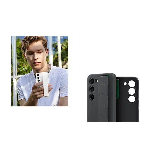 Оригнальний силіконовий чохол Samsung Silicone Grip Cover для Samsung Galaxy S23 EF-GS911TBEGRU Black - фото 8