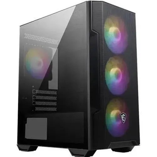 Корпус MSI MAG FORGE M100R, черный, без БП, Micro Tower, для Micro-ATX/Mini-ITX, 1xUSB 3.2/2xUSB 2.0, макс. CPU - 160 мм/VGA - фото 1