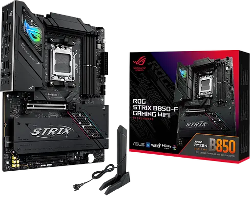 Материнская плата Asus B850-F ROG Strix Gaming Wi-Fi Socket AM5 (ROG STRIX B850-F GAMING WIFI) Б/У - фото 1