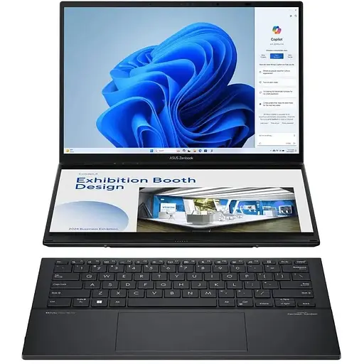 Ноутбук Asus ZenBook Duo 14 UX8406CA-PZ042X,UX8406CA-PZ042X,Ultra 9 185H (16 ядер),Arc 8 Core,32GB 6400MHz LPDDR5x