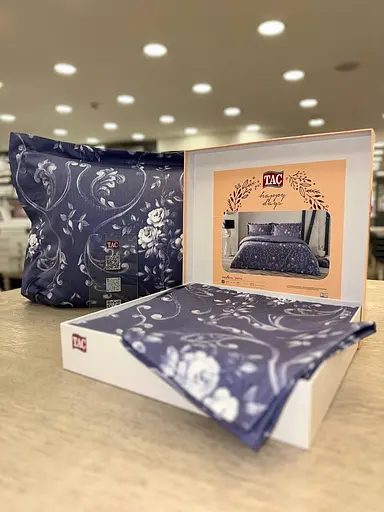 Постельное белье Jeanne Blue Сатин Tac pbe0051633 - фото 2