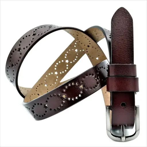 Ремінь шкіряний Weatro жіночий 115х2,5 см acs0013443 - фото 1