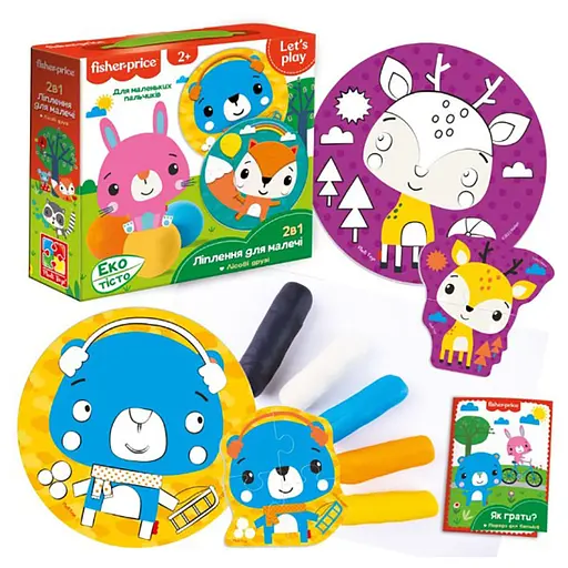 Набір для творчості Fisher Price "Лісові друзі" VT4502-04 з екотестом - фото 2
