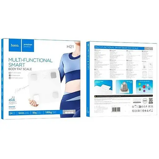 Ваги підлогові HOCO HI21 Smart body fat scale (6942007624121) - фото 8