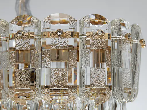 Вражаюча новинка кришталева люстра овальної форми, 8 ламп, золото - фото 4