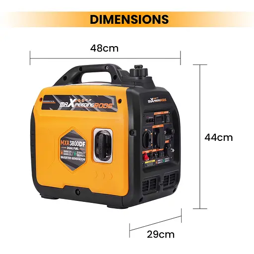 Інверторний генератор maXpeedingrods MXR3800DF 2800W / 3200 W  - фото 4