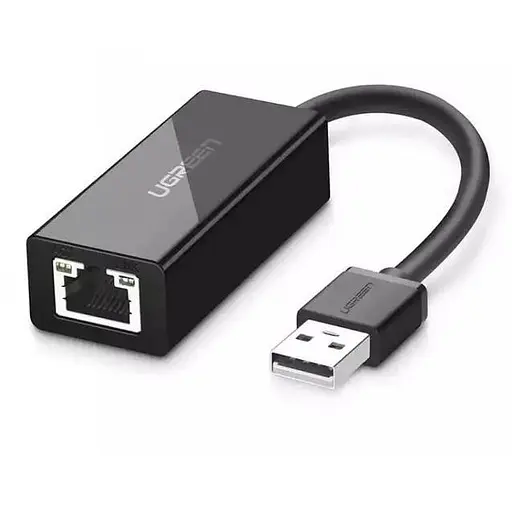 Адаптер Ethernet UGREEN USB 2.0 to LAN RJ-45 Black