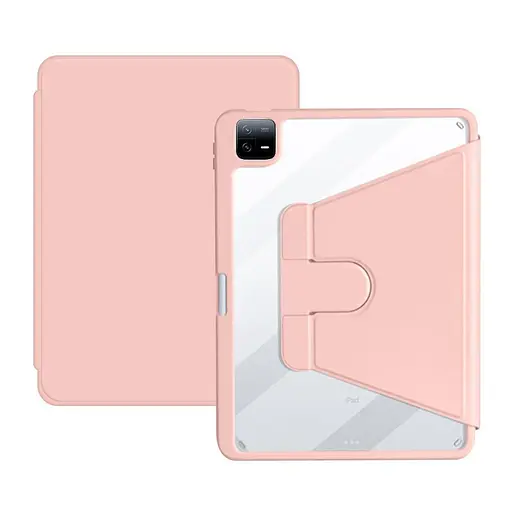 Чохол TPUCristal Pen holder 360 для Xiaomi Pad 6 / 6 Pro 11 2023 Світло-рожевий - фото 2