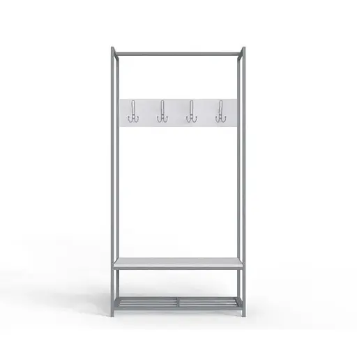 Вешалка напольная Ferrum-decor Трелис 13 180x90x38 серый ДСП Белый 16мм (FRD-104337)