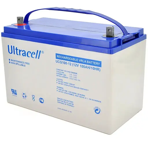 Аккумуляторная батарея Ultracell UCG100-12 GEL 12V 100 Ah (328 x 173 x 232) White Q1/48