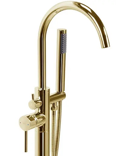Змішувач для ванни Rea Mono gold підлоговий REA-B1130 Золотий - фото 3