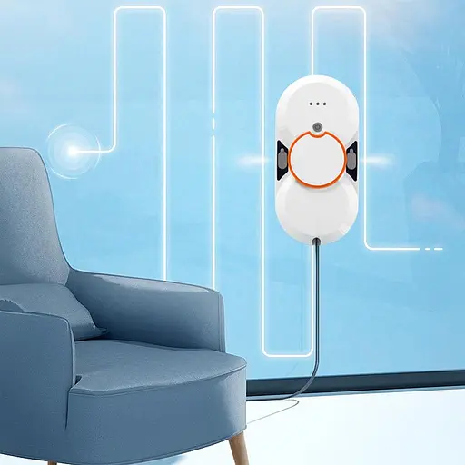 Робот для мийки окон DJET W24D з двухсторонним автоматическим распылителем води White - фото 8