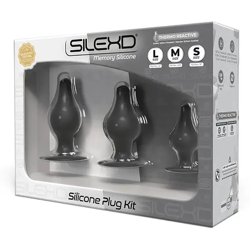 Набор анальных пробок SilexD silicone Plug Kit - фото 2