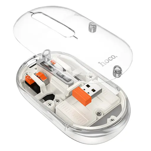 Миша бездротова Hoco GM35 General dual-mode silent White - фото 3