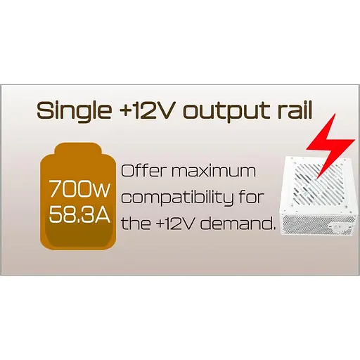 Блок живлення Highpower 700W (HPE-700ST-B12S) - фото 8