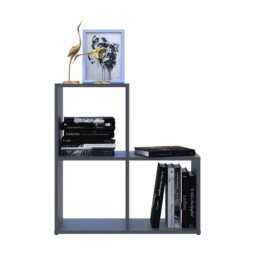 Стеллаж Doros Степь 2х2 Графит открытый 69х28.8х71.4 (41516157) - фото 3