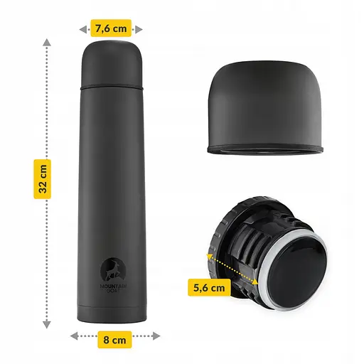 Термос Mountain Goat 1 л Black (P-5907739315762) - фото 11