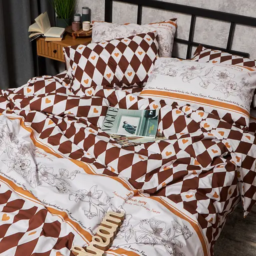 Підковдра Moon&Star Бязь Gold Люкс Heart Patch Двоспальна 175x210 см - фото 4