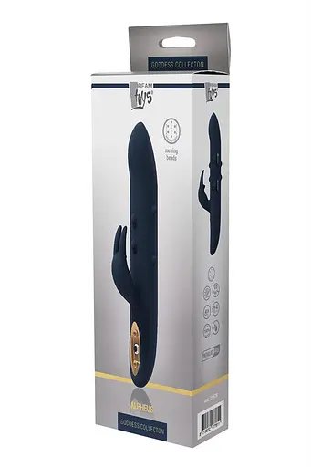 Вібратор-кролик Dreamtoys Goddess Collection Alpheus 23 см синій - фото 4