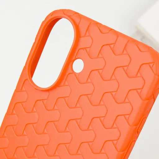 Чохол Epik TPU Weaving для Apple iPhone 16, 6.1 Orange - фото 5