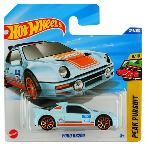 Базова машинка Hot Wheels Peak Pursuit Ford RS 200 блакитна (5785) JBB49-N521    