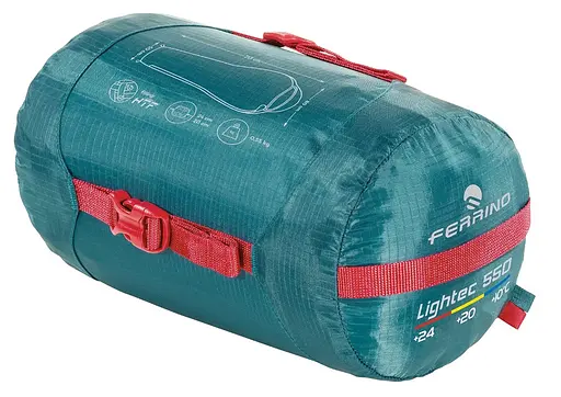 Спальный мешок Ferrino Lightec 550/+20°C Green Left (86153NVV) - фото 2