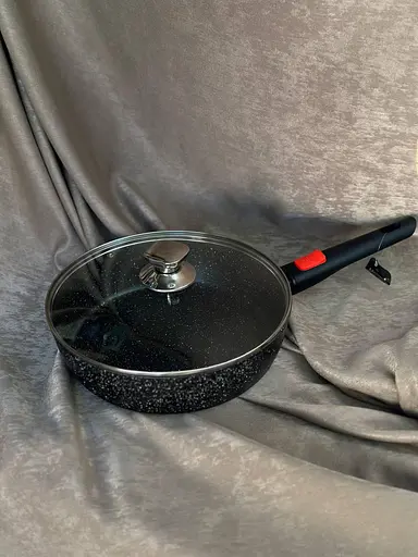 Сковорода с антипригарным покрытием Edenberg EB-14141 ручка съемная 2.4 л 24 см - фото 4