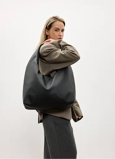 Женская сумка Sambag HOBO L черный 34 х 37 х 16 см (53300001) - фото 3