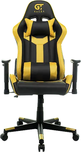 Геймерское кресло GT Racer черное с желтым (X-2527 Black/Yellow) - фото 3