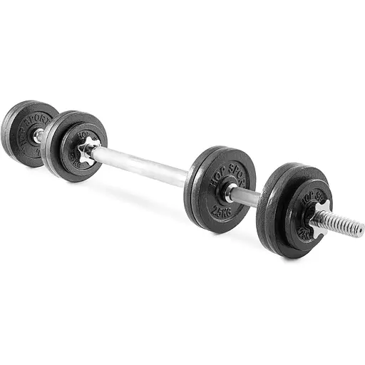 Гантели металлические Hop-Sport 2х15кг с удлиненным грифом - фото 2