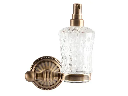 Дозатор для рідкого мила Kugu Hestia antique 914A, Бронза - фото 3