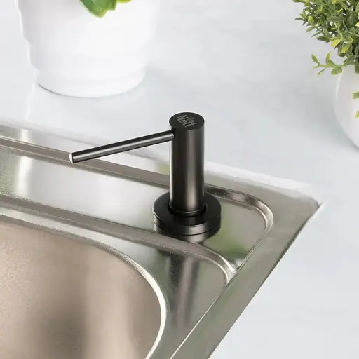 Комплект чорної кухонної мийки та змішувача Nett з нержавіючої сталі NB-6045 - фото 6