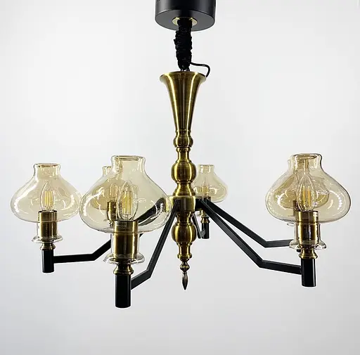 Дизайнерська підвісна люстра на 6 плафонів Line.F ZL 1475/6 - фото 1