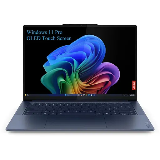 Ноутбук Lenovo Yoga Slim 7 14Q8X9,3K 2944x1840 500nits, Snapdragon X Elite X1E-78-100 12-core, 32 GB DDR5, 256 GB m2 PCIe