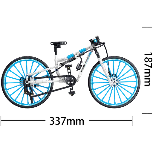 Конструктор велосипед  ZHEGAO MOUNTAIN BIKE спортивний  гірський 247 деталей - фото 3