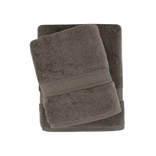 Полотенце махровое Lotus Home - Grand soft twist brown коричневое 90*150 (svt-2000022349352) - фото 2