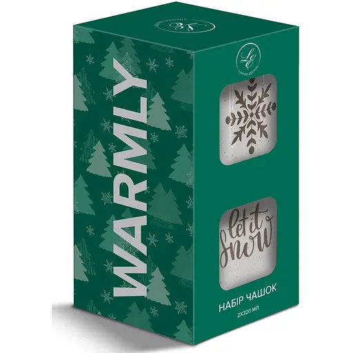 Чашка Limited Edition NY Warmly Green Grey 2 шт. х 320 мл (TRSC-BH5019-M02) - фото 4