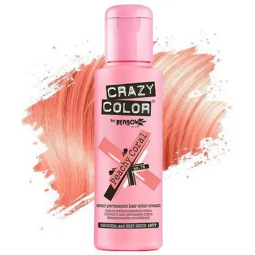 Тінт-фарба для волосся Crazy Color відтінок 70 персиковий корал 100 мл