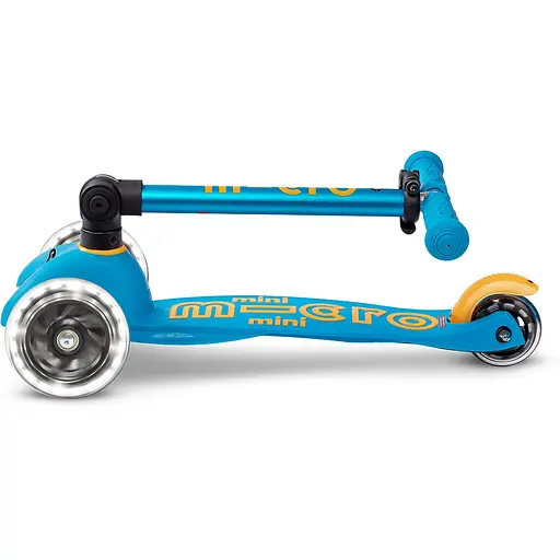 Самокат Micro Mini Deluxe Foldable LED Блакитний океан (MMD200) - фото 5