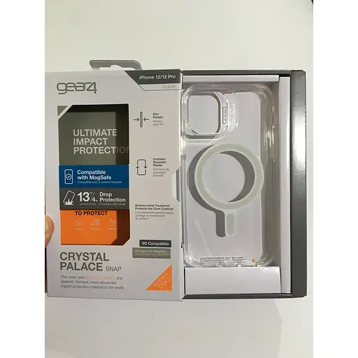 Чохол прозорий протиударний Gear4 Crystal Palace MagSafe для Apple iPhone 12 Pro (6.1") Clear - фото 4