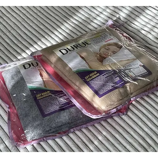 Електропростирадло 120х160 флісове см 2 температурних режими Турецьке простирадло з підігрівом від мережі Сірий - фото 8