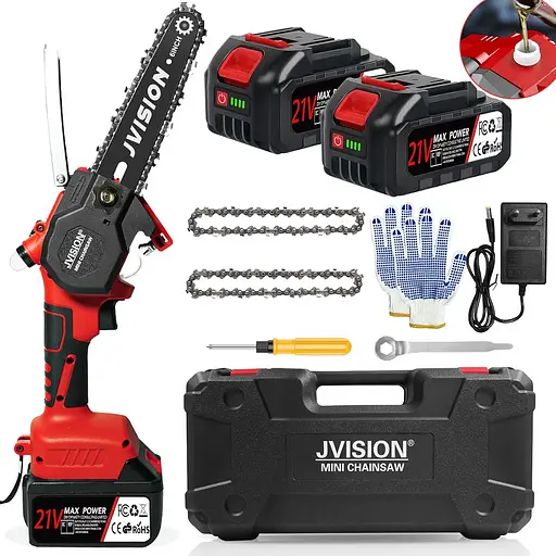 Акумуляторна ланцюгова пилка Jvision DLS-6 акумулятор 21V - фото 2