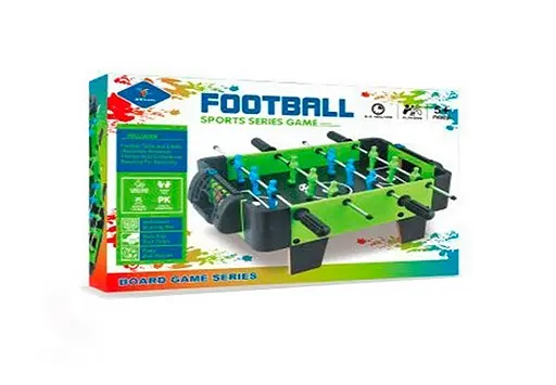 Футбол дерев'яний 2604, на ніжках, на штангах, ігрове поле 42-29,5см, м'ячики, в коробці (6903317726707) - фото 1