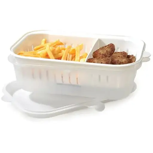 Контейнер пластиковий Motek зі знімним кошиком на два відділення 2,8 л (FR-605) - фото 1