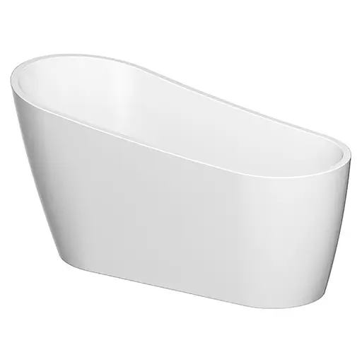 Ванна акриловая Cersant Zen 167х72 отдельностоящая овальная с ножками и сифином S301-302 - фото 2