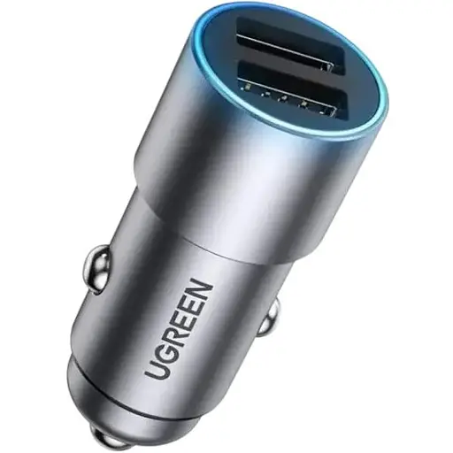 Автомобильное зарядное устройство для Ugreen CD130 Dual USB Car Charger 24Вт 2.4A - фото 1
