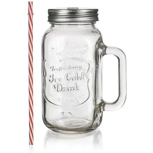 Стеклянная чашка с крышкой MADEIRA 700ml - фото 3